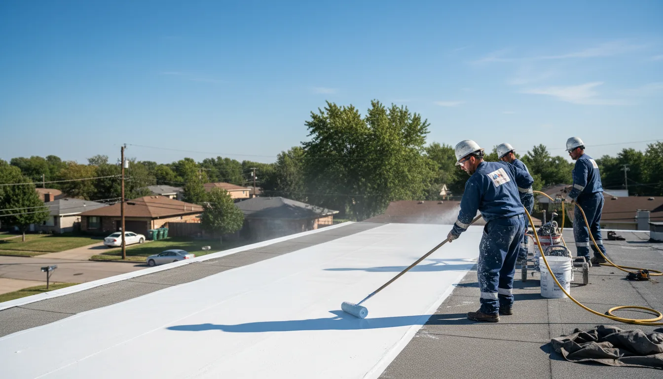 Commercial roof coating in Handley, WV near me